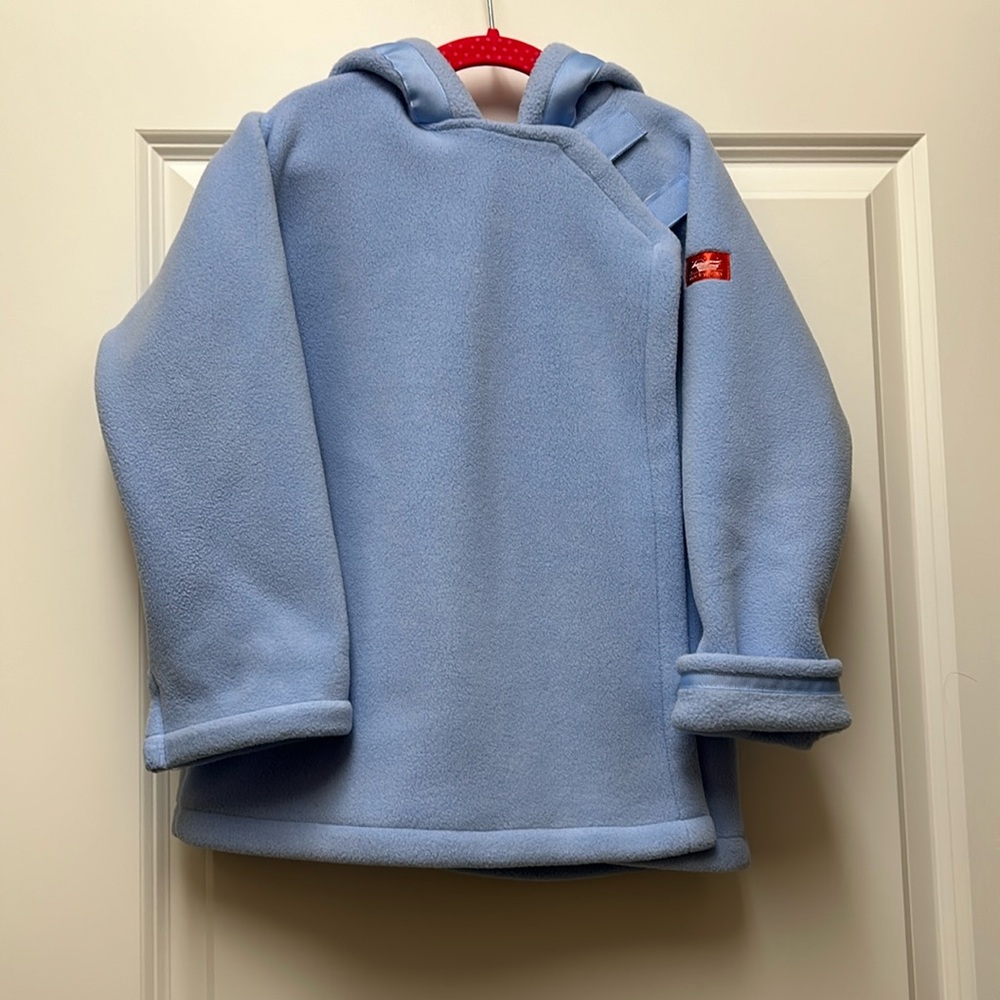 Widgeon girls blue polartec jacket. Size 6.